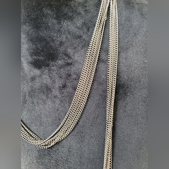 Gray Multilayer Fashion Necklace - Picture 2 of 6